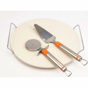 Alva Pizza Stone with Lifter and Cutter