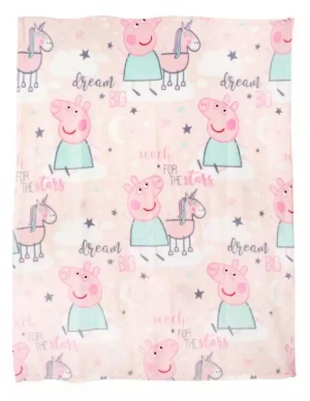 Character Group Peppa Pig Flannel Throw