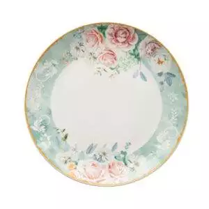 Jenna Clifford Green Floral Oval Platter