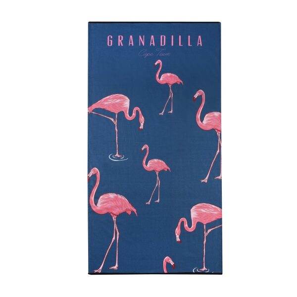 Granadilla Flamingo Beach Towel - Navy