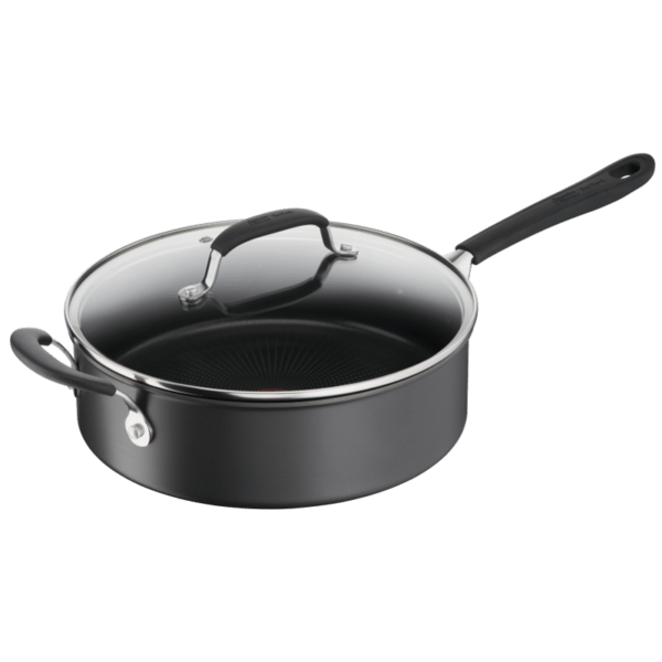 Jamie Oliver Tefal Hard Anodised Saute Pan 26cm Digital-H9133344-Tefal-Jamie-Oliver-Quick&Easy-HA-sautepan-26cm