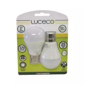 Luceco LA22N5W37/2 A60 2Pk LED Lamp