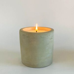 Charisma Raw Cement Flat Base Lemongrass Candle 300g Charisma Raw Cement Flat Base Lemongrass Candle 300g