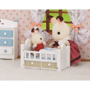 Sylvanian Families Chocolate Rabbit Baby Bed Set