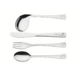 Tramontina Baby Friends Stainless Steel Children’s Flatware Set 4Piece Tramontina Baby Friends Stainless Steel Children’s Flatware Set 4Piece