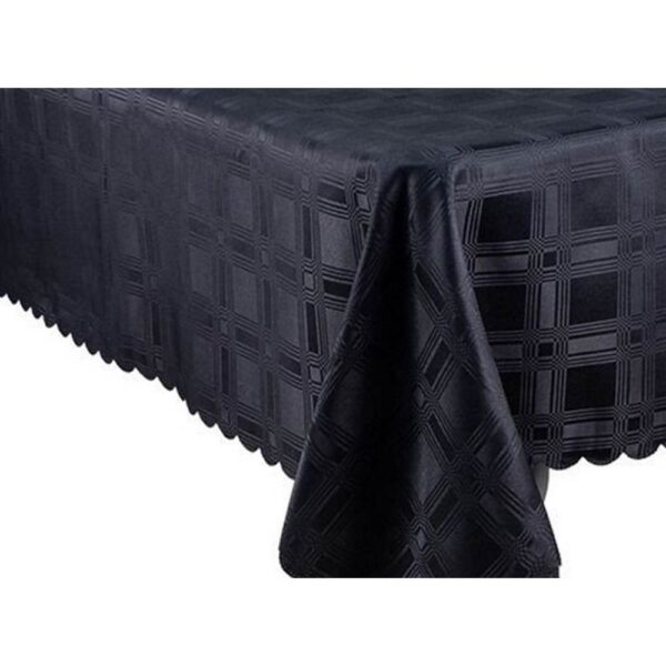 Black Dobby Tablecloth 140cm x 230cm Black Dobby Tablecloth