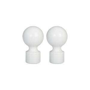Finishing Touches Ball Finials - White