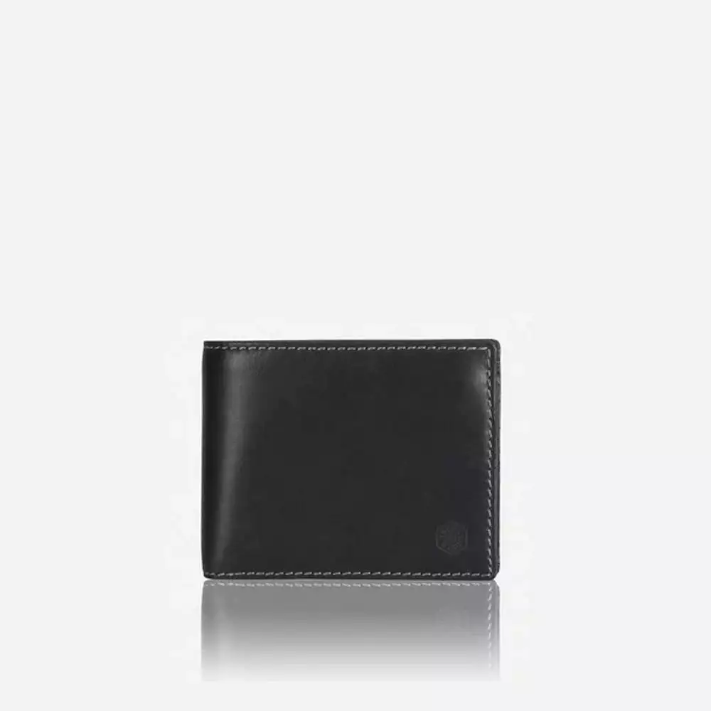 Texas Large Billfold Wallet With Coin Pouch, Black - Friedman & Cohen