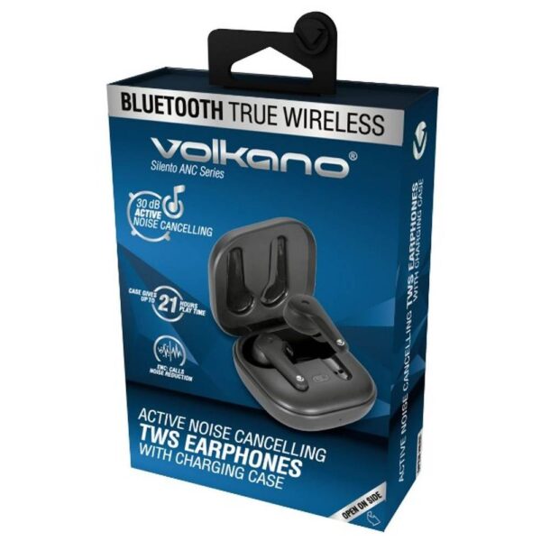 Volkano Active Noise Cancelling TWS Earphones – Silento series – Black