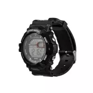 Volkano Men’s Sport Watch with LED Back Light | Tryout Series – Black