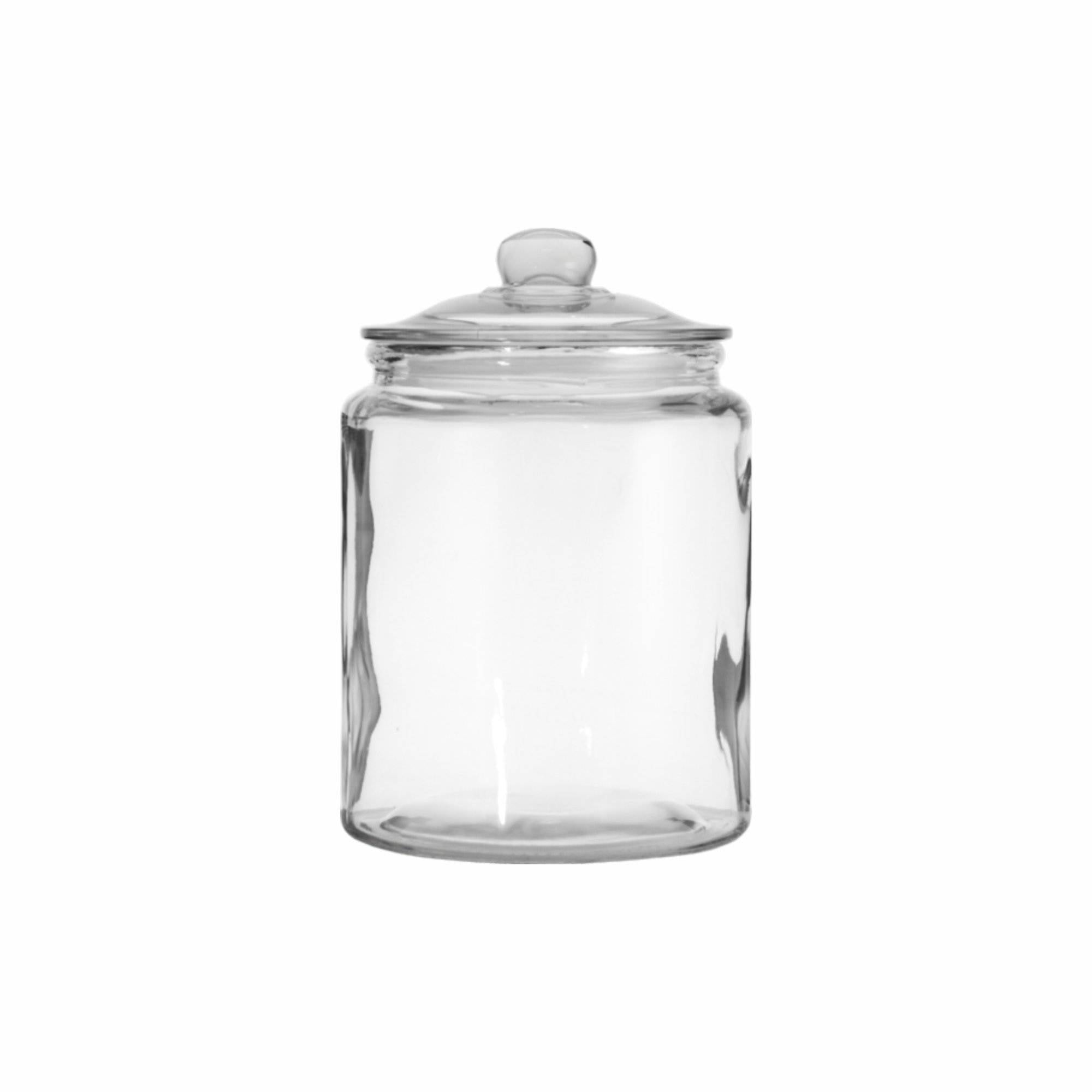 Regent Round Glass Canister With Glass Lid, 4LT Friedman & Cohen