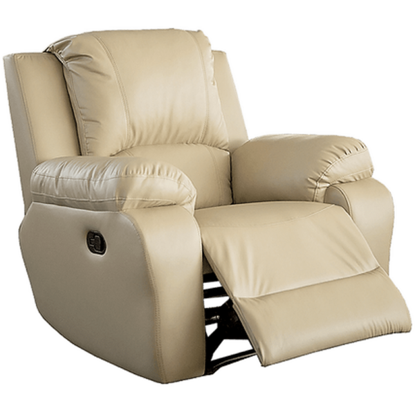 Calgan Recliner - Leather Upper Mushroom