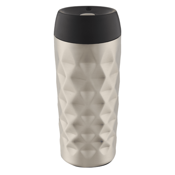 0111295407-SN-DIA400S - 6009710422687 - Snappy Diamond Tumbler 400ml Silver - Product Image 1