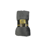 Bristol Coral Fleece Throw Silver Grey