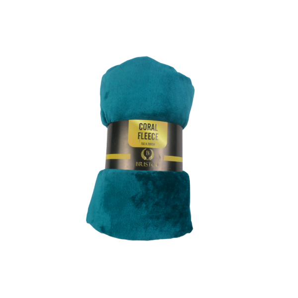 Bristol Coral Fleece Throw