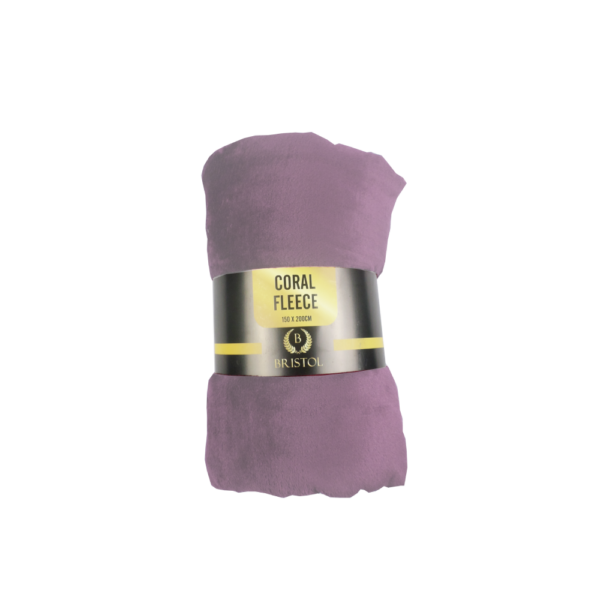 Bristol Coral Fleece Throw - Pink 150cm x 200cm