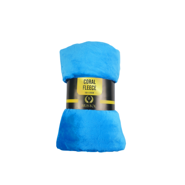 Bristol Coral Fleece Throw Turquoise