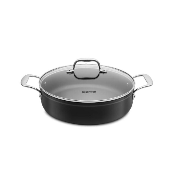 Sagenwolf Titanium Series Non-Stick Chef’s Pan with Glass Lid 30cm