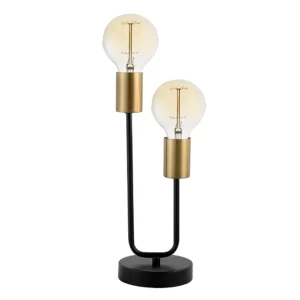 Bright Star Lighting Brass And Black Table Lamp TL653