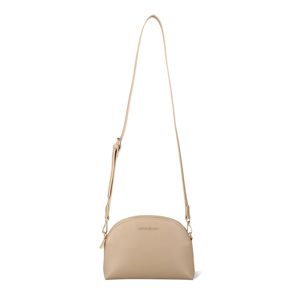 Forever New Amy Double Compartment Crossbody Taupe