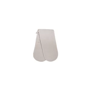 Linen House Revana Chambray Stone Double Oven Glove