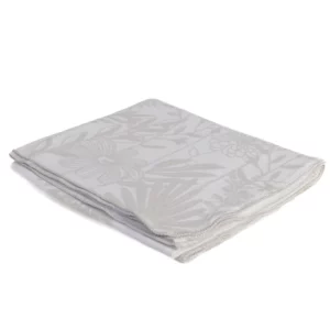 Haven & Earth Amanda Cotton Meadow Throw Fog / White