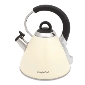 Snappy Chef 2.2litre Beige Whistling Kettle