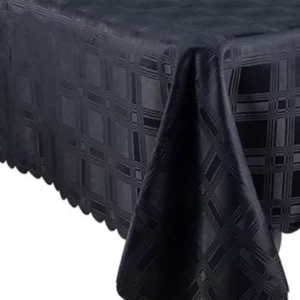 Black Dobby Tablecloth