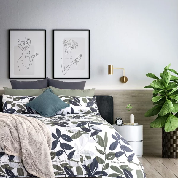 Pierre Cardin Leah Leaves Comforter Set Pierre Cardin Leah Leaves Comforter Set