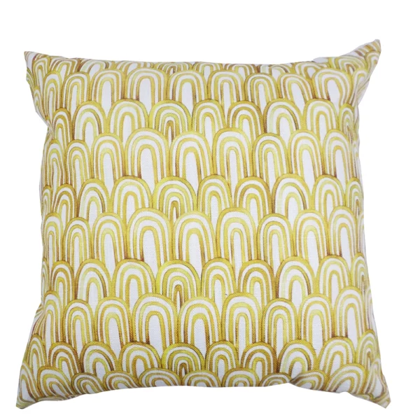 Maidenhair Fern Ochre Scatter Cushion