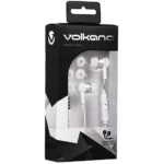Volkano Stannic Earphones With Mic White