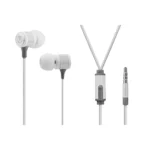 Volkano Stannic Earphones With Mic White