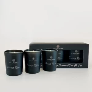 Charisma Forest Rain Luxury Scented 3 Votive Candle Set - 70g X 3