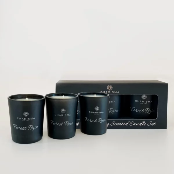Charisma Forest Rain Luxury Scented 3 Votive Candle Set – 70g X 3