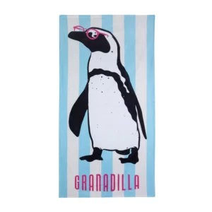 Haven & Earth Melody Mariner Throw Granadilla Penguin Stripe Beach Towel