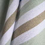Haven & Earth Protea Pinstripe Miami Throw Haven & Earth Protea Pinstripe Miami Throw - Eggshell / Cobblestone