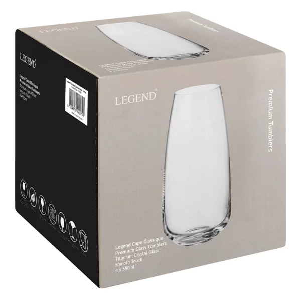 Legend Classique Tumbler 550ml – 4 Pack