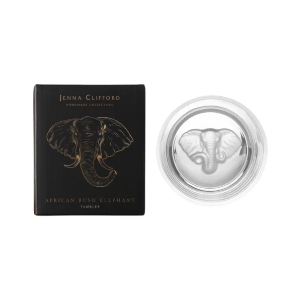 Jenna Clifford Frosted Elephant Whisky Glass