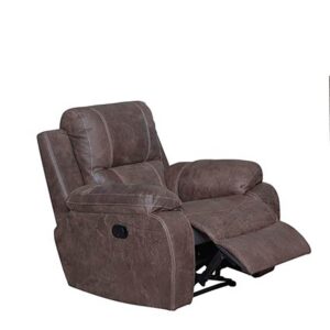 Calgan Exotic Genuine Leather Recliner - Agulhas Brown