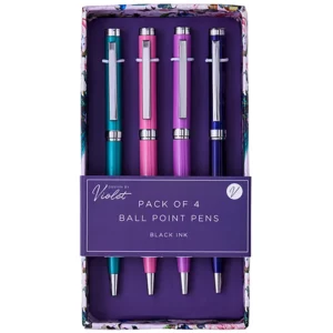 Ballpoint Pen 4 Pack Exquisite Peacock