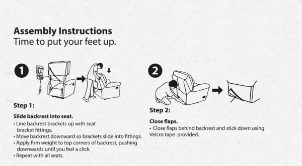 Calgan Lyla Recliner Assembly Instructions