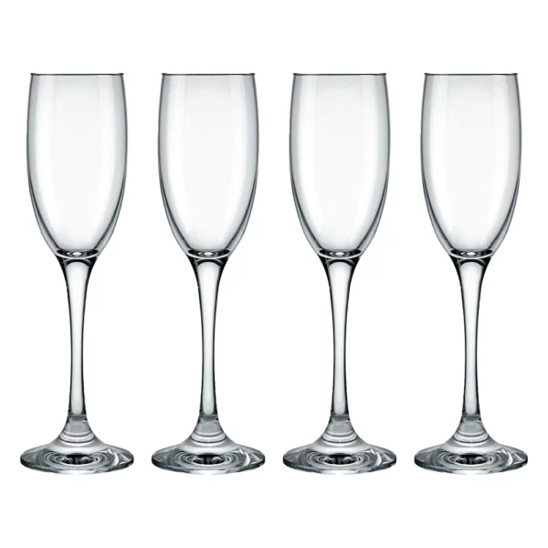 Consol Lyon Stem Champagne Flute 4 Pack, (180ml) Consol Lyon Stem Champagne Flute 4 Pack, (180ml)