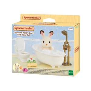Sylvanian Families Chocolate Rabbit Boys Bath Time Set ES