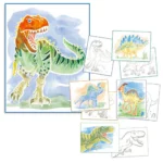 Dino World Colour Me Up Paper