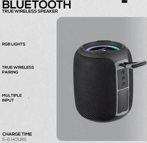 Volkano Topaz BT Portable Speaker VK-3400-BK