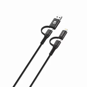 Volkano Weave 4in1 Charge+Data VK-20170-BK