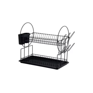 cASA Dish Drainer 2-Tier - Catania - Matt Black