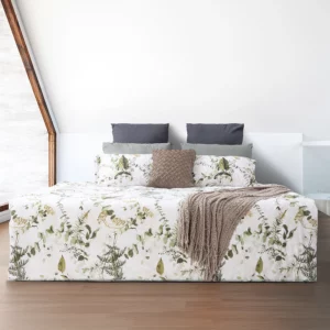 Horrockses Cotta Leaves Duvet Cover Set
