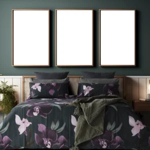 Pierre Cardin Noir Botanical Duvet Cover Set