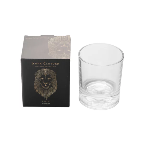 Jenna Clifford Frosted Lion Whisky Glass Jenna Clifford Frosted Lion Whisky Glass